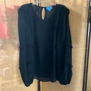 CeCe Black Blouse